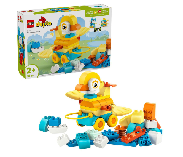 LEGO DUPLO 10448 3w1 zwierzątka na kółkach - 1331605 - zdjęcie 2